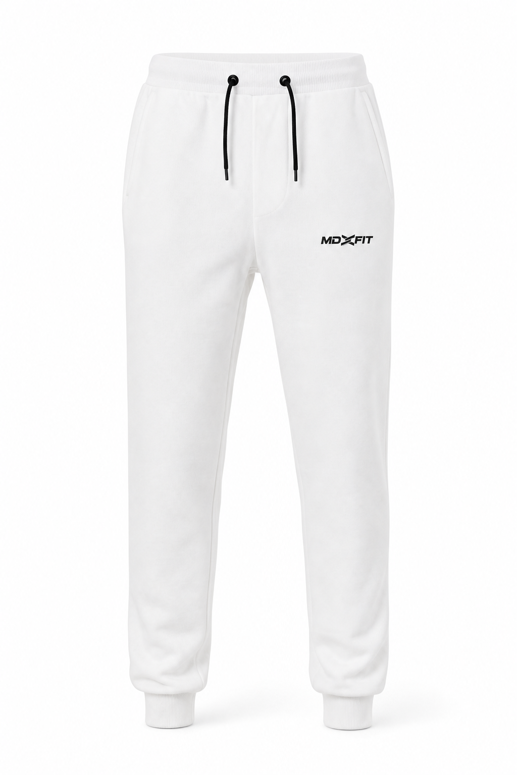 Calça Moletom 2 Cabos | LOGO MD FIT - Branco