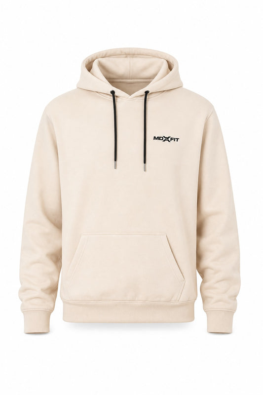 Moletom Canguru com Capuz MD FIT Minimalist - Off White