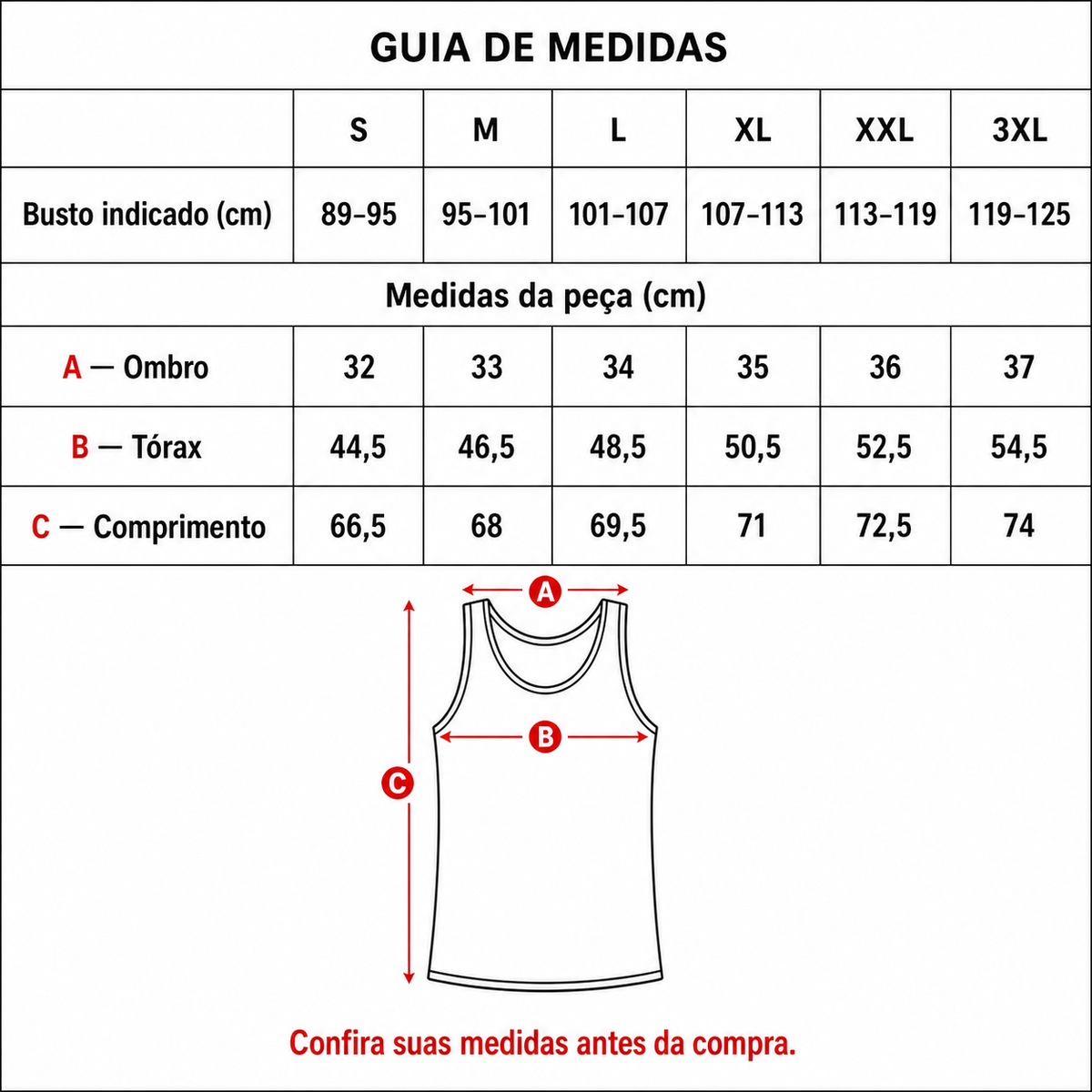 Kit 2 Regatas Masculinas Comfort Stretch