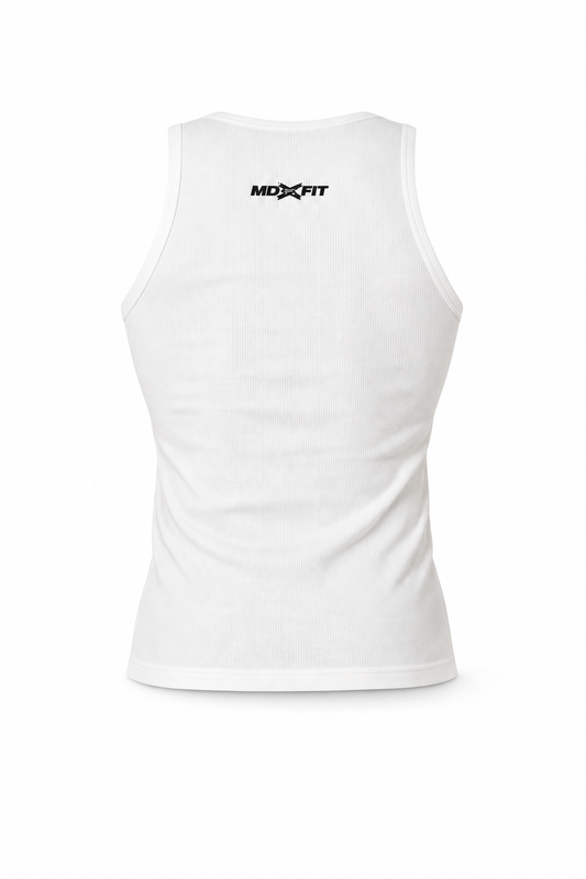 Regata Canelada | LOGO MD FIT COSTAS - Branco