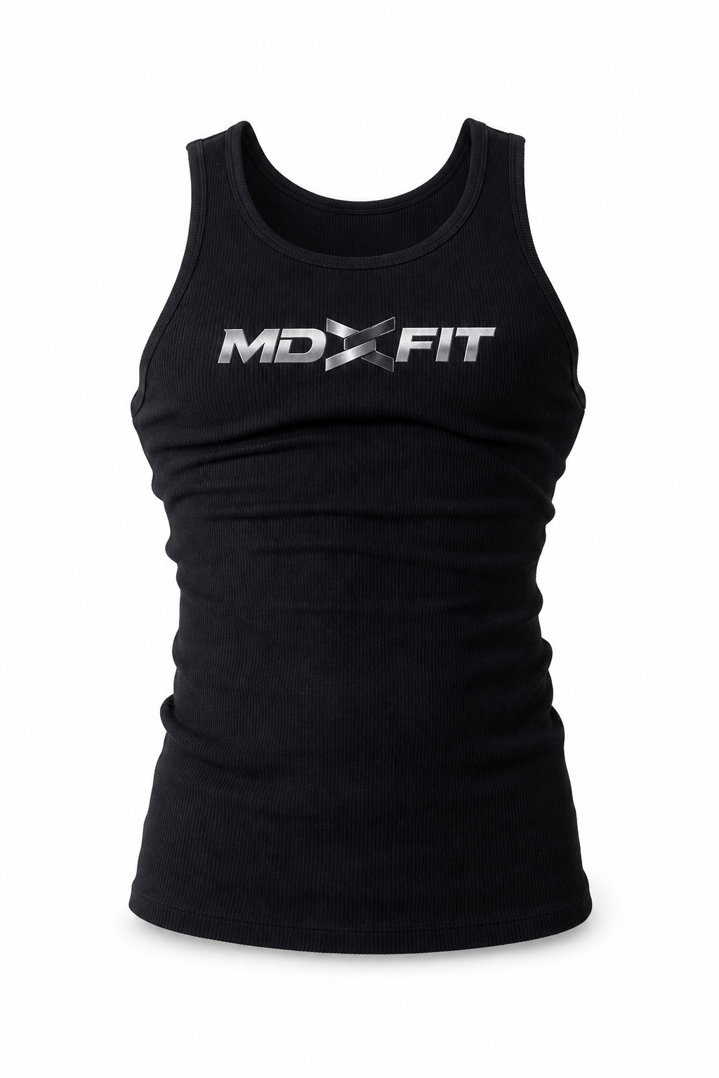 Regata Canelada | LOGO METÁLICO MD FIT - Preto