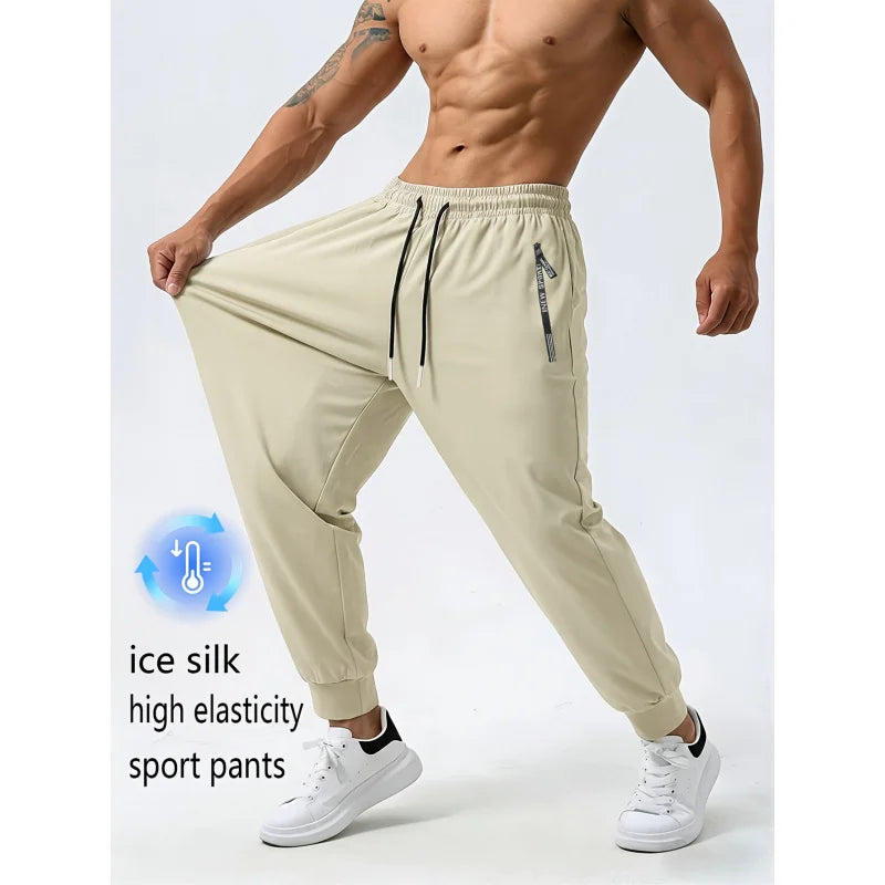 Calça Esportiva Ice Silk com Zíper | MDFIT