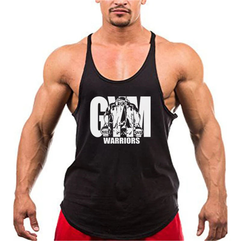 Regata Masculina Stringer Gym Warriors em Algodão