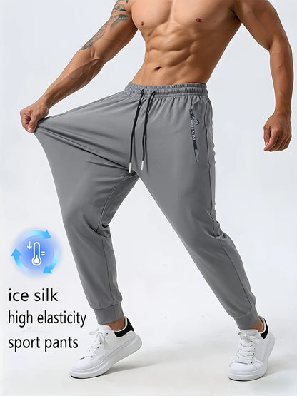 Calça Esportiva Ice Silk com Zíper | MDFIT