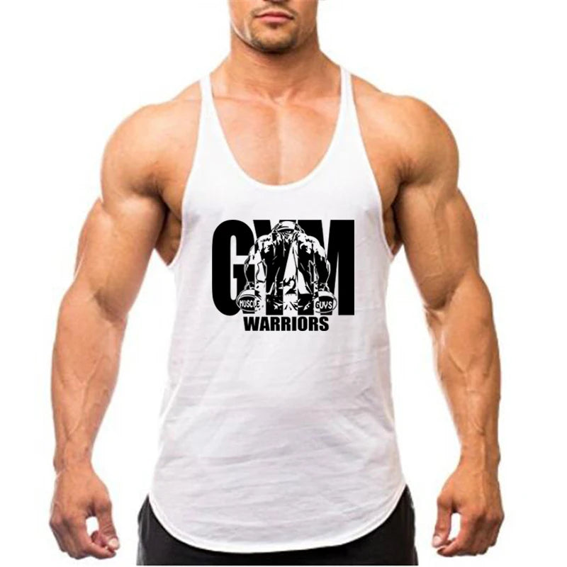 Regata Masculina Stringer Gym Warriors em Algodão